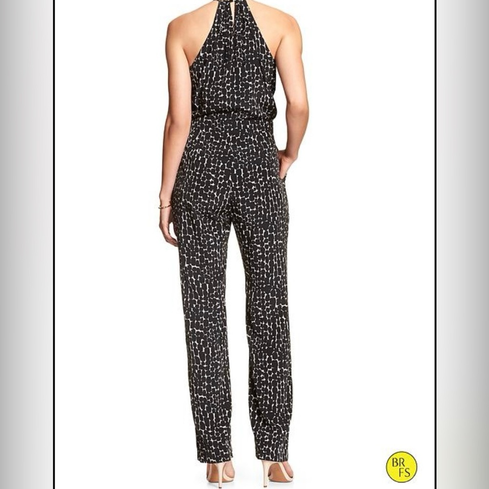Banana Republic Halter neckline Sleeveless Jumpsuit sz 4 - Picture 9 of 16